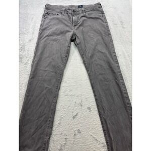 AG Adriano Goldschmied The Graduate Tailored Leg Gray Pants 33x34 Cotton Blend